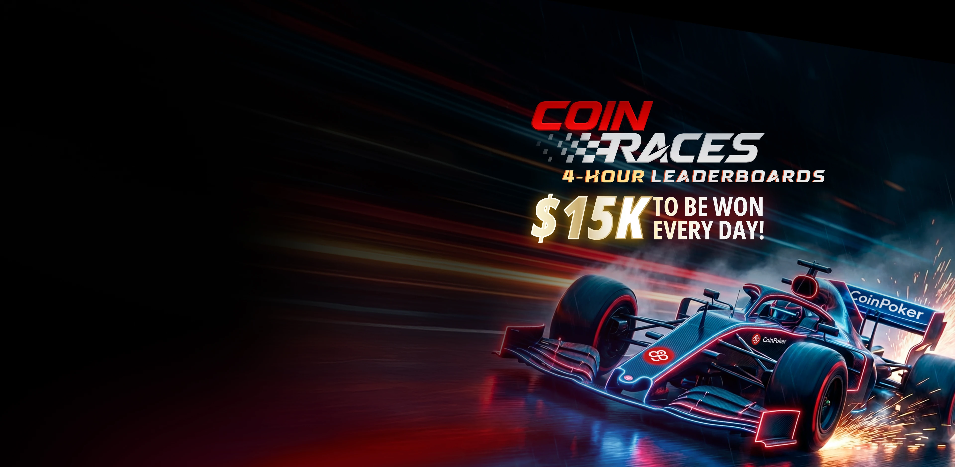 CoinRaces 现金桌排行榜：每日争夺 15,000 美元