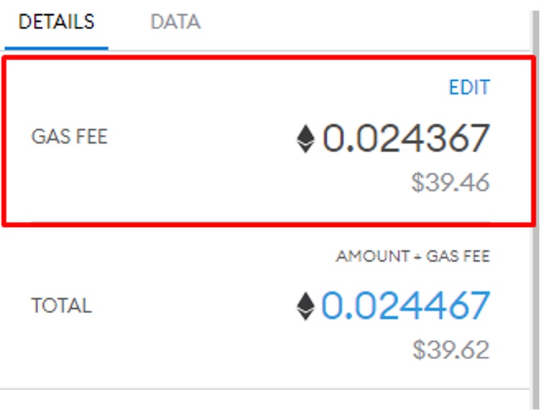 Gas Fees Ethereum