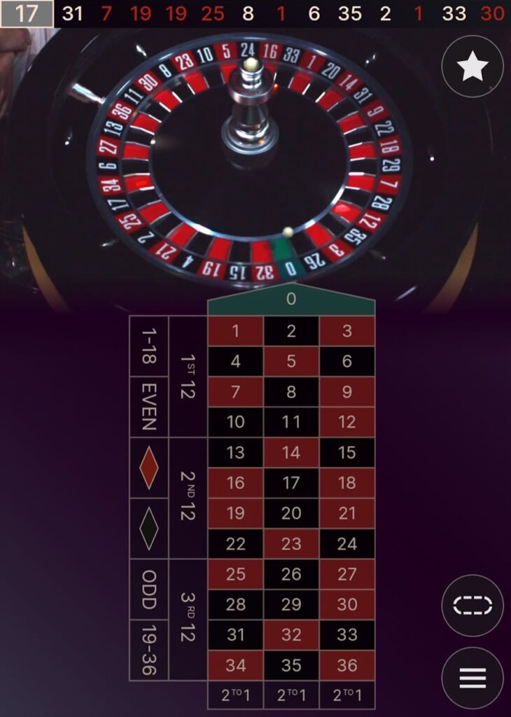Immersive Live Roulette on the CoinPoker Casino app.