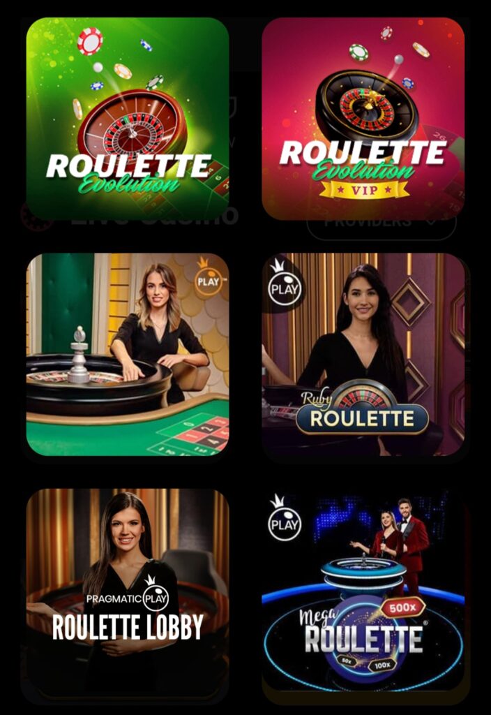 a mobile image of roulette games available in the CoinPoker casino app