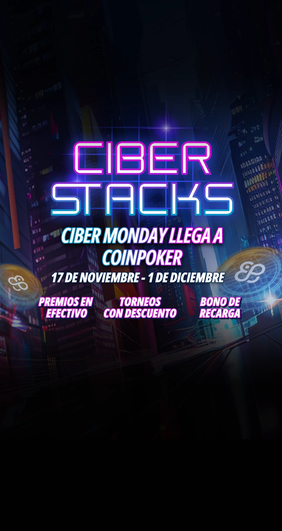 Ciber Stacks de CoinPoker: Promociones de Black Friday y Ciber Monday
