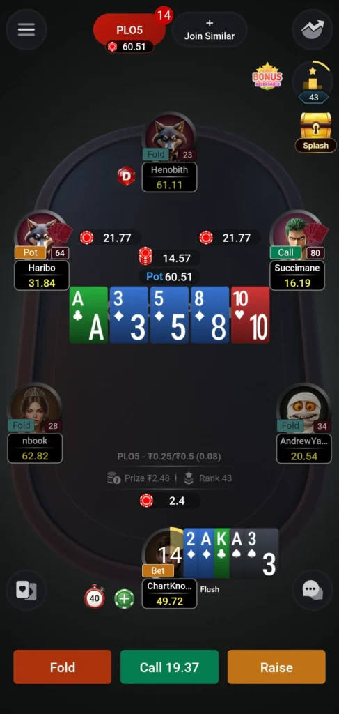PLO de 5 y 6 cartas