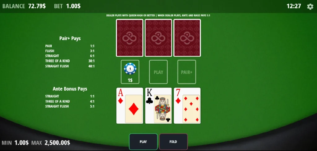 Tri Card Poker