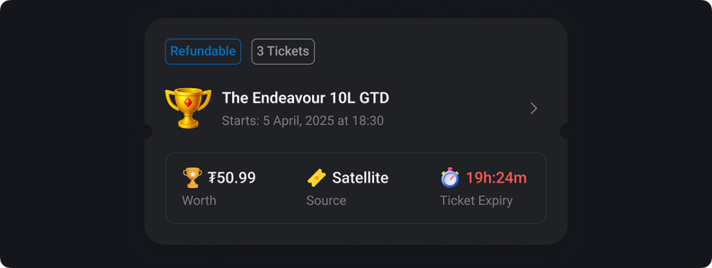 Tickets remboursables