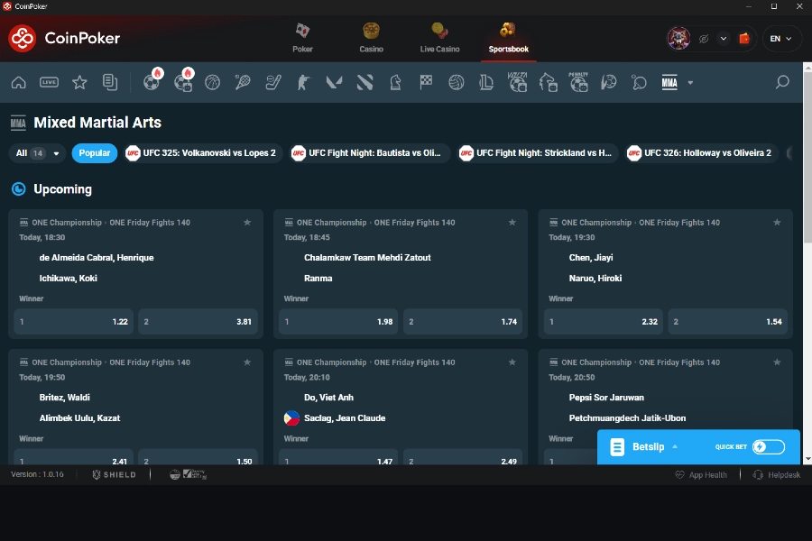 Cotes compétitives sur tous les marchés