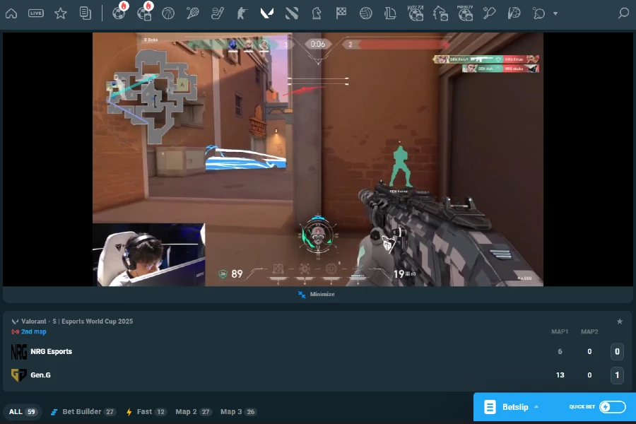 Marchés en direct & in-play