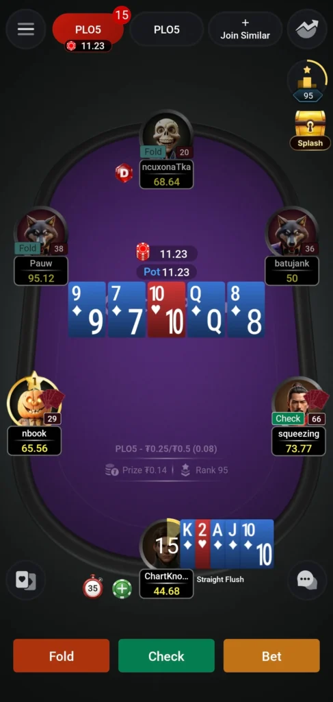 PLO à 5 et 6 cartes