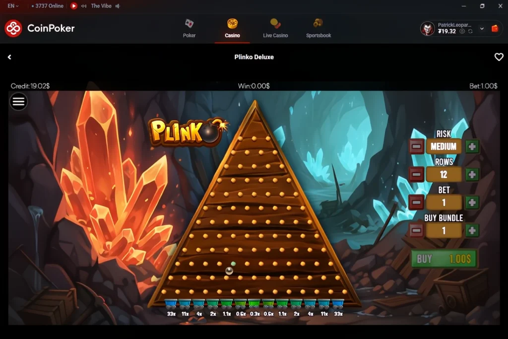 Gioca a Plinko sui dispositivi mobili