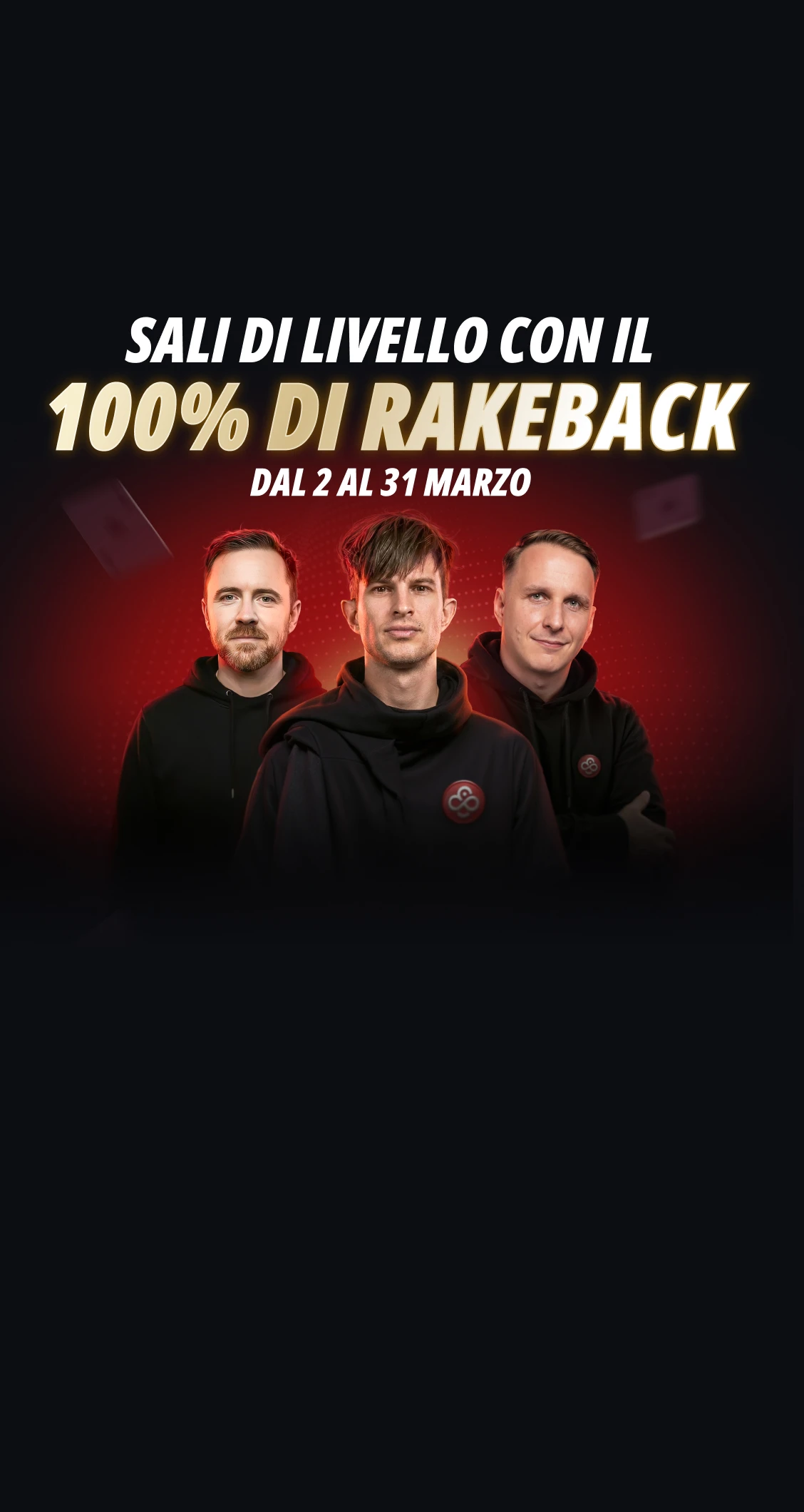 CoinPoker 100% Rakeback:<br />
Tutto il rake è stato rimborsato a marzo