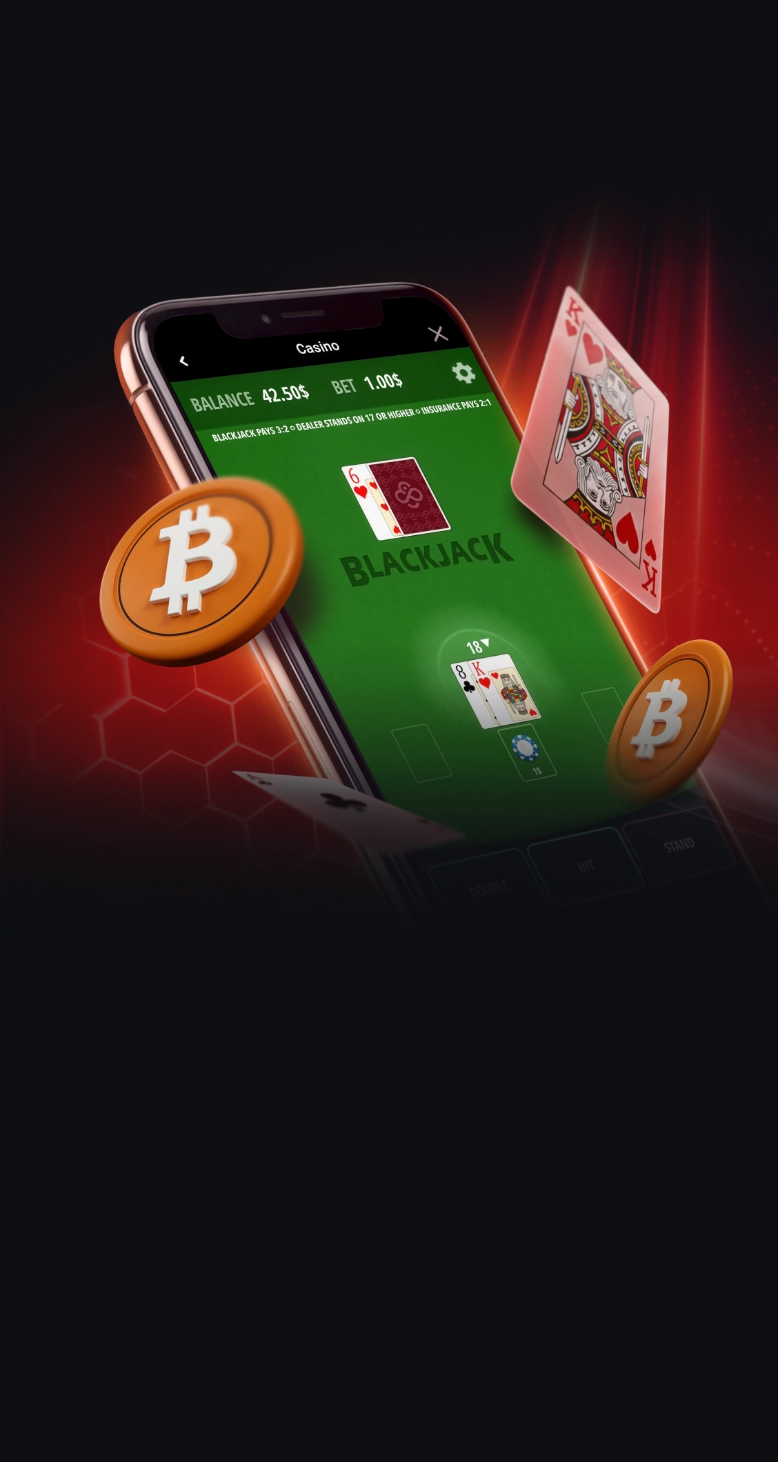 ビットコイン ブラックジャック：CoinPokerでオンライン クリプト ブラックジャックをプレイしよう