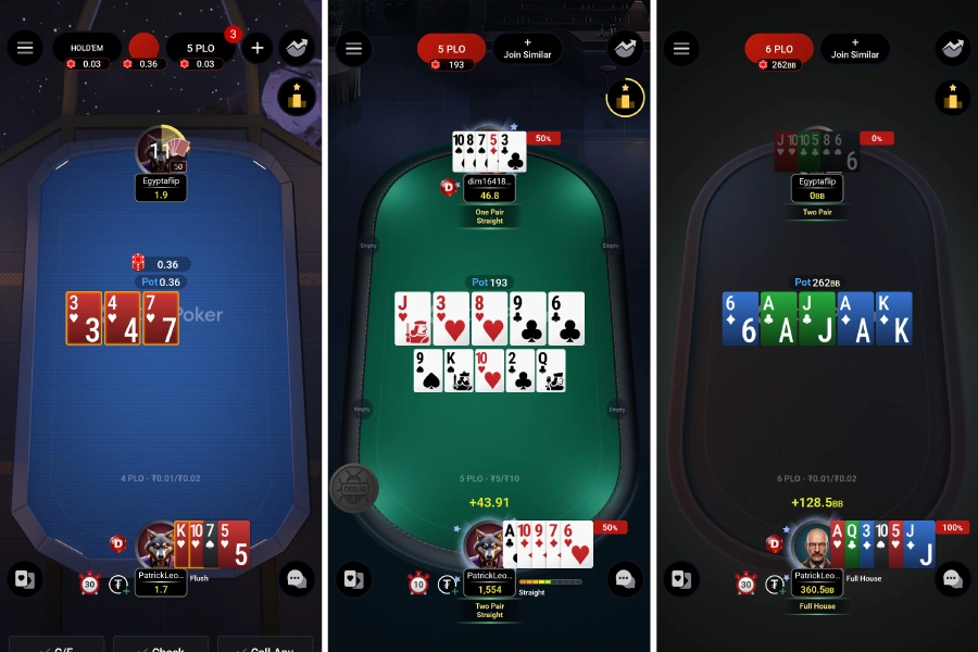 PLO6 mobiele games op iOS en Android