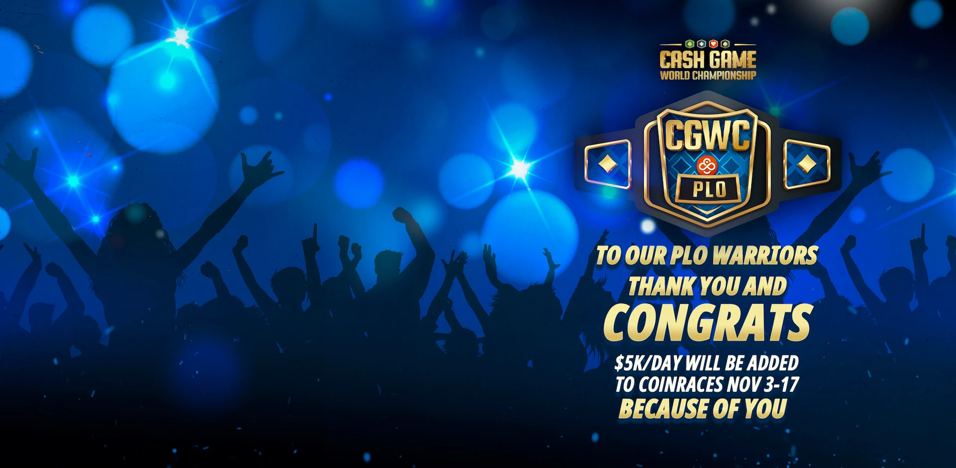 Campeonato Mundial de Cash Games de PLO na CoinPoker