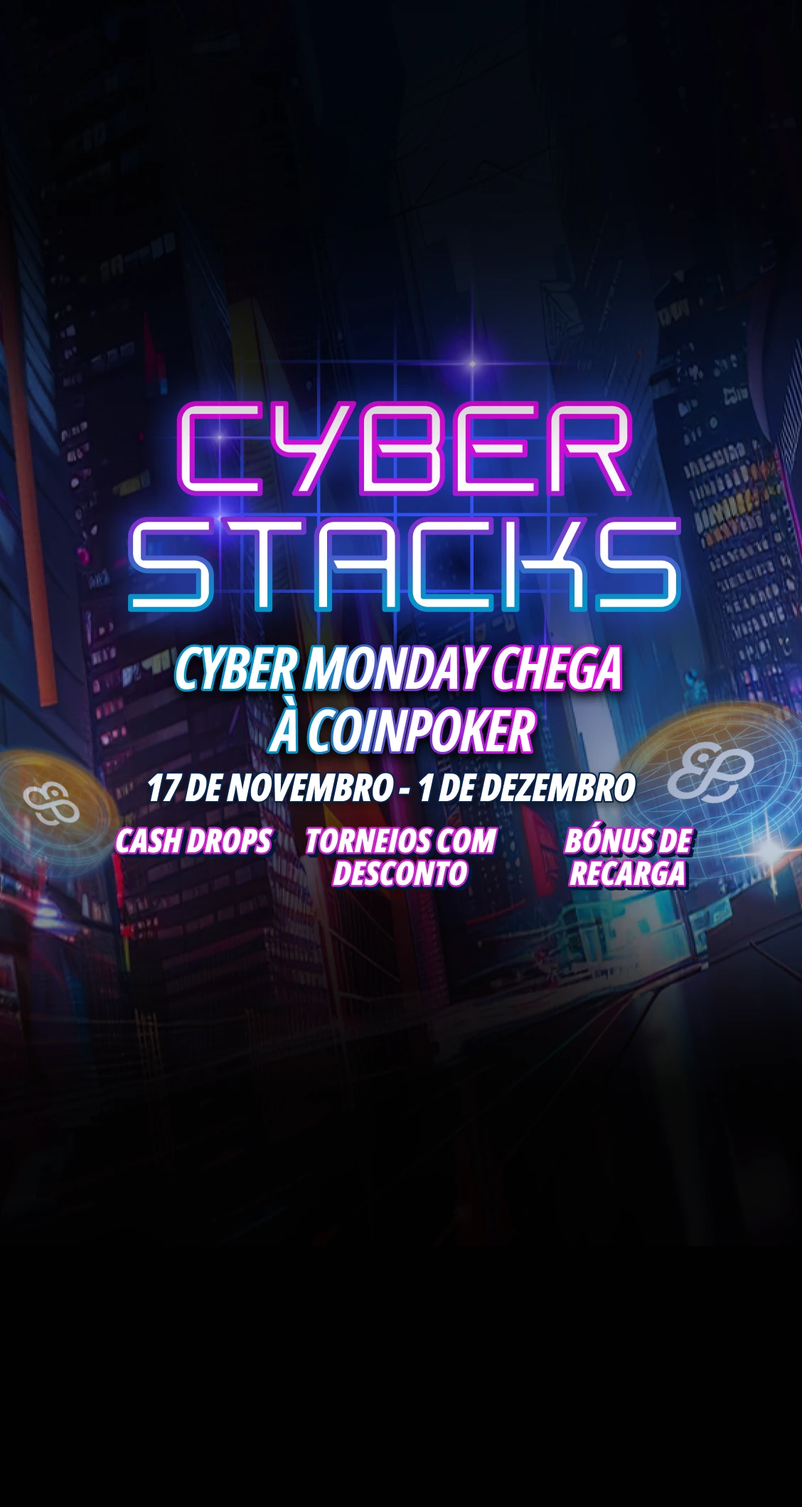 CoinPoker Cyber Stacks: Promoções Black Friday e Cyber Monday