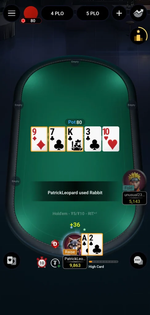 Texas Hold’em (NLH)