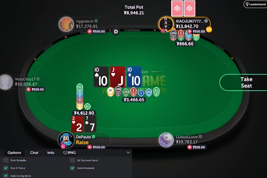 Jogos de Seven Deuce em vários níveis de stakes