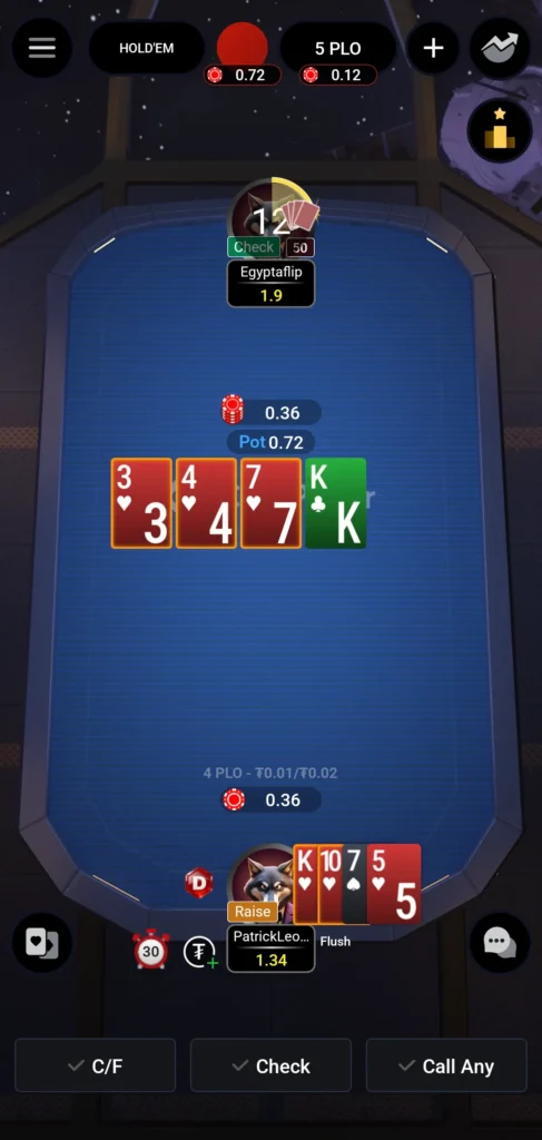 Пот-лимитная омаха (PLO) 