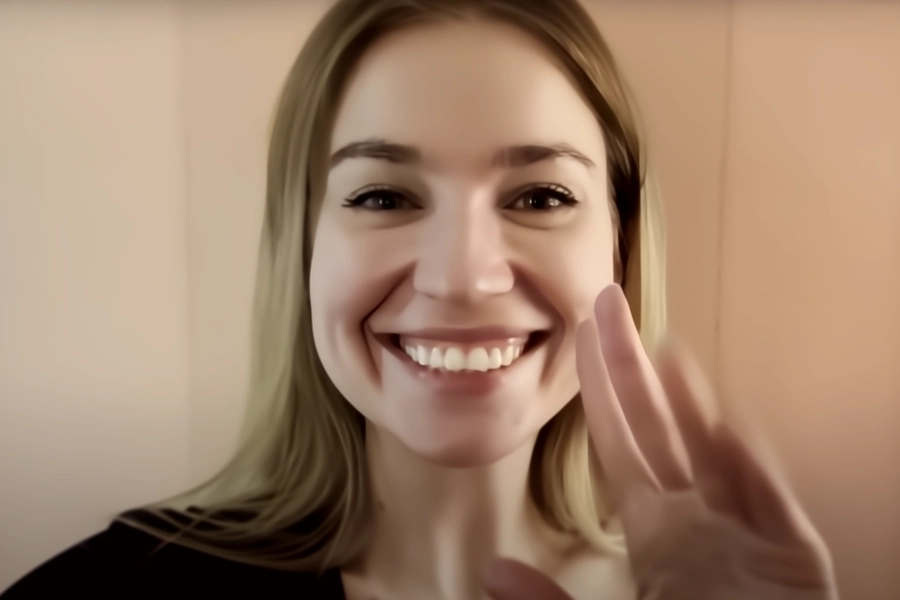 CoinPoker ambassador Olga Iermolcheva in a vlog.