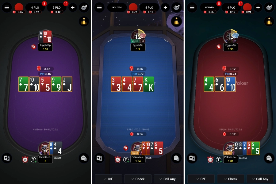 Mobil Poker Uygulamamızda PLO5 Oynayın