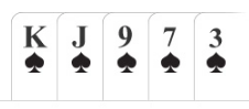 Poker hand Flush