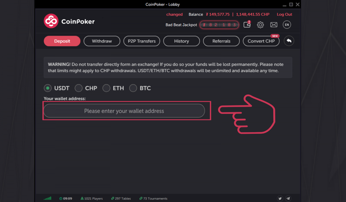 How to Deposit from Your Bank to CoinPoker - Coin Poker