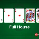 An example of Full House in poker, made with As Ad Ah Kd Ks.