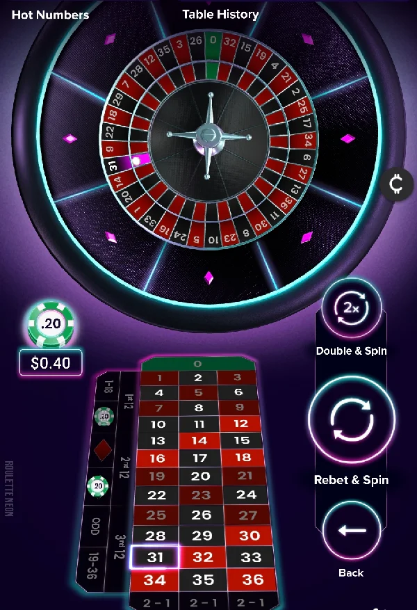 Online roulette on the CoinPoker Casino mobile app.