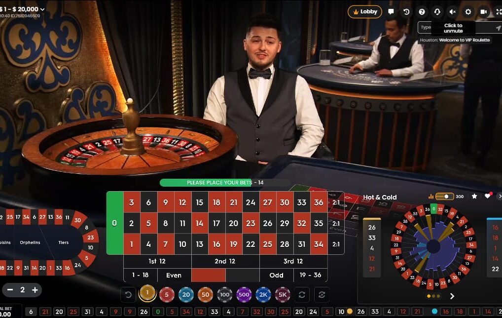 A game of Live VIP Roulette on the CoinPoker Casino app.