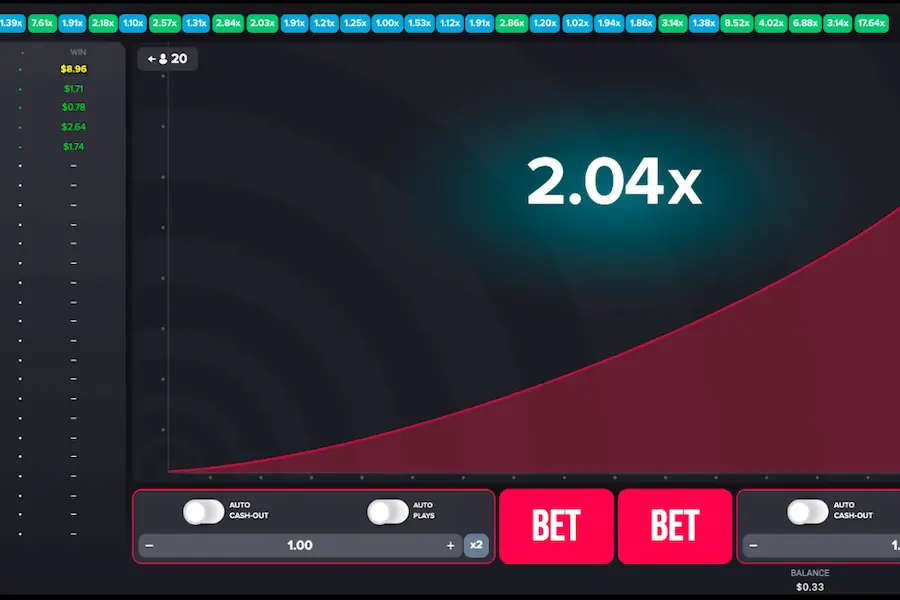 Aviator crash game showing the multiplier at 2.47x