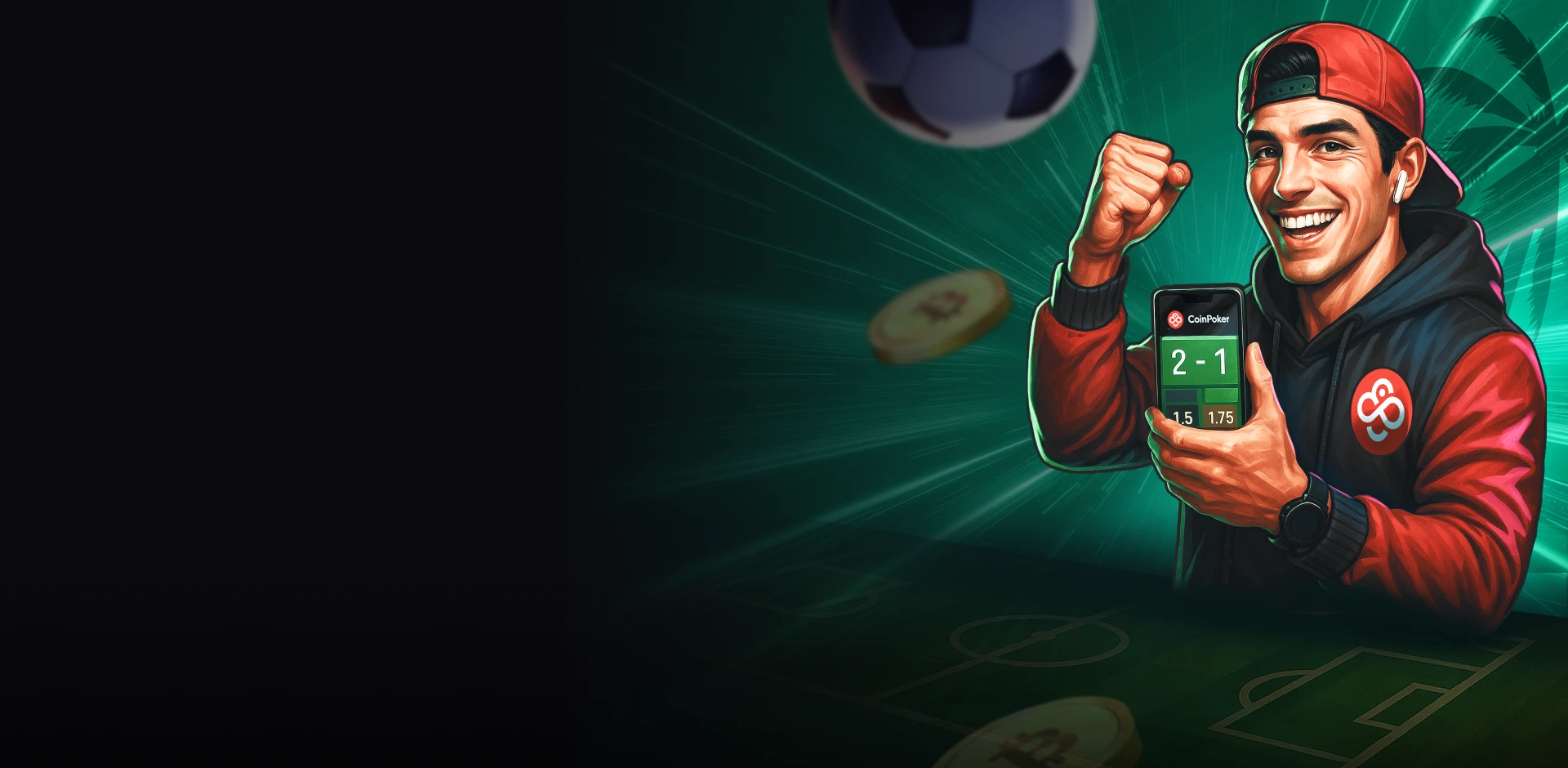 Crypto NFL sports betting on CoinPoker.