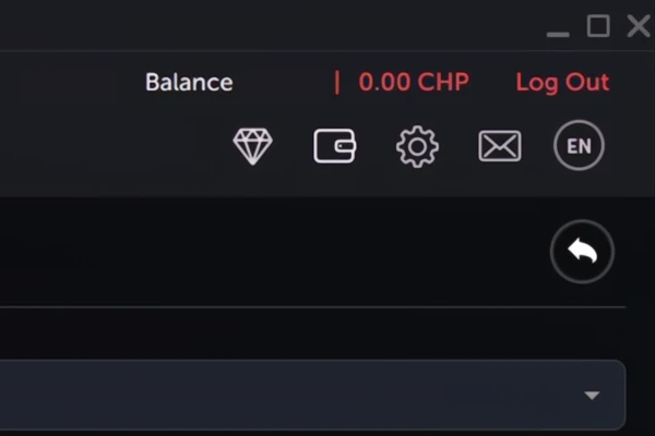 Select the wallet icon in the top right of the CoinPoker app.