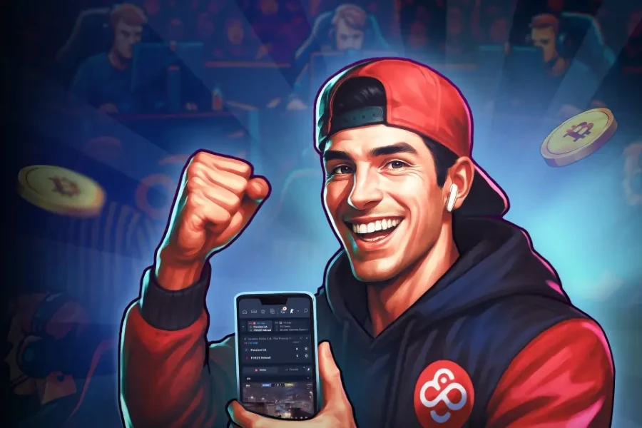 The CoinPoker esports betting app.