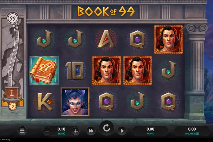 Book of 99 slots on the CoinPoker Casino.