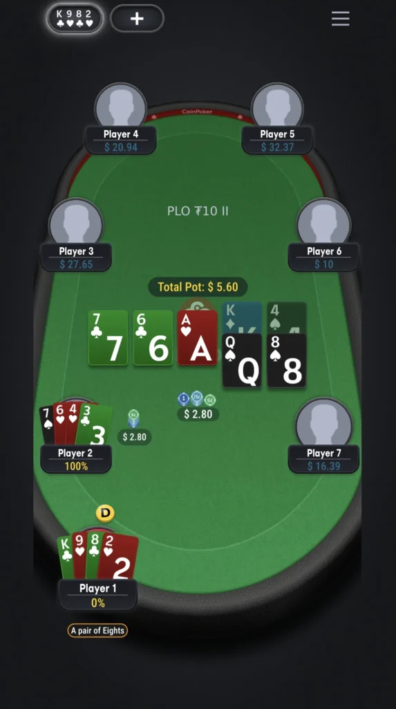 Pot Limit Omaha (PLO) 