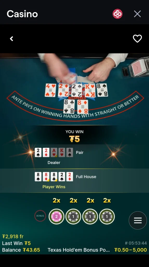 Live Dealer Online Poker