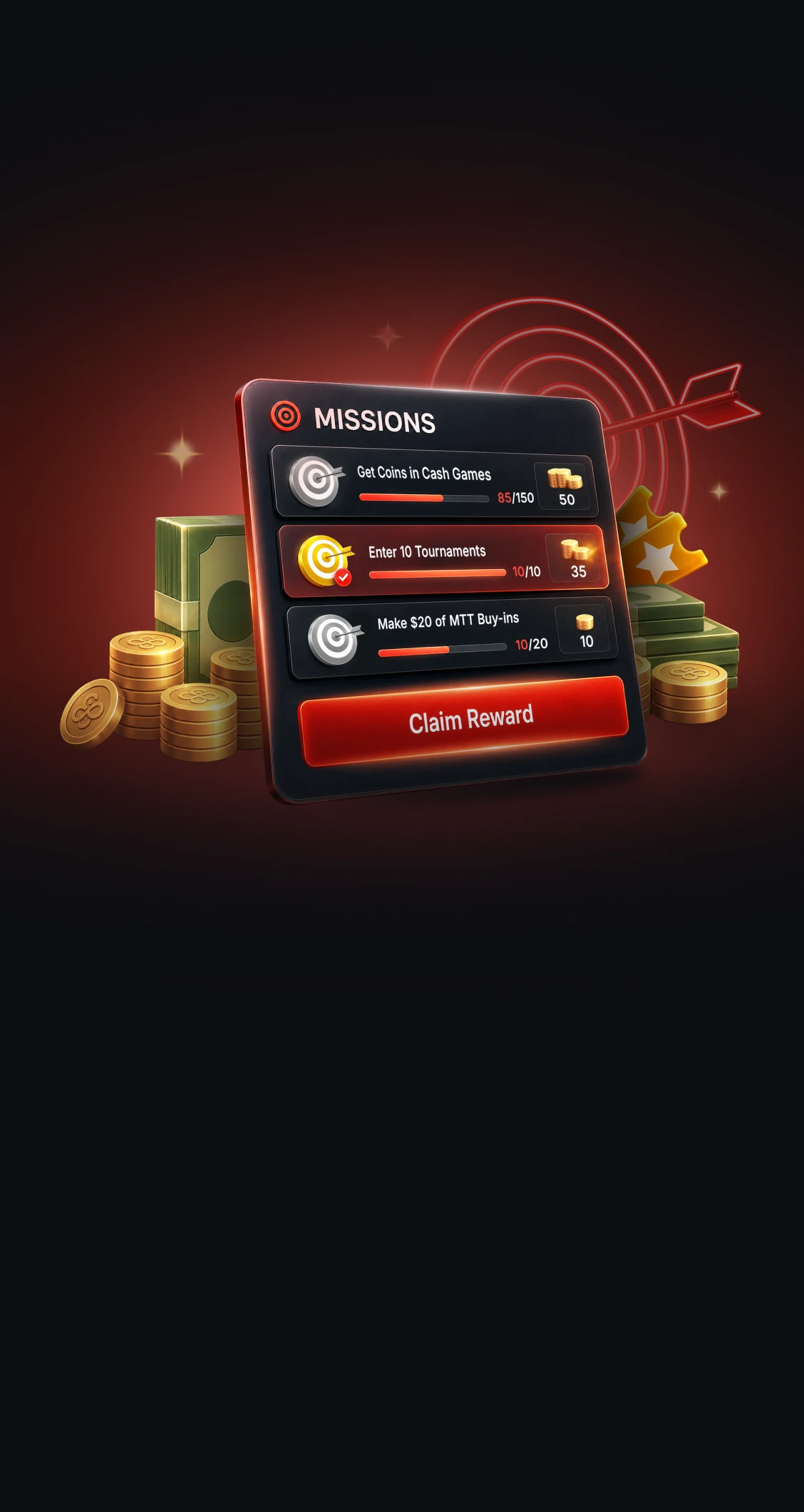 Poker Missions on CoinPoker:<br />
Earn Extra from Your Games
